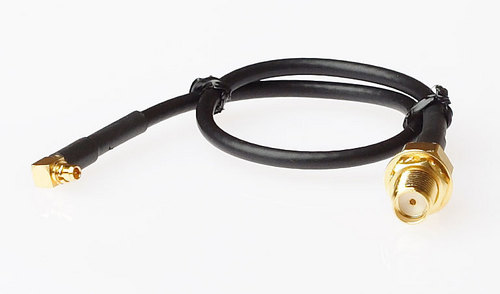 SMA Female Bulkhead to MMCX Male R/A for RG316 Cable Assembly
