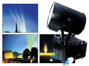 Revolving Search Light - Aluminum 100-500W 10-30Â° Beam Angle | 360Â° Rotation Durable Design Long Range LED Light Source Powerful Beam