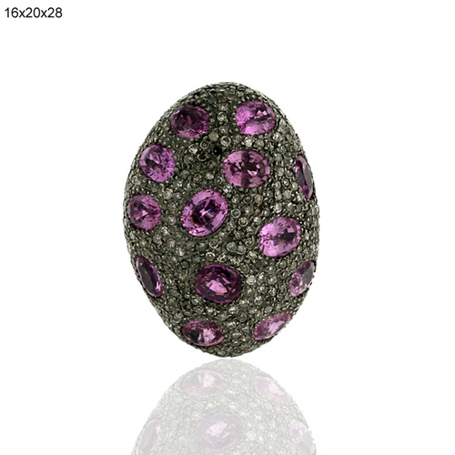 Pink Sapphire Designer Finding