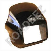 Black Glossy Splender Plus Headlight Visor - New Model - Finish: Gloosy