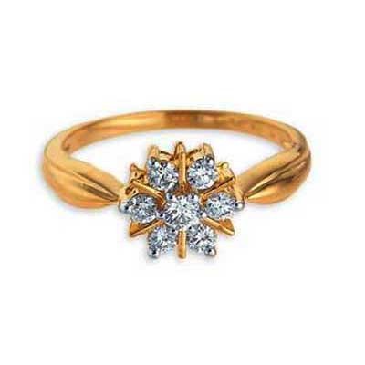 Ag Real Diamond ATTRACTIVE LOOK FLOWER DIAMOND RING  AGSR0160