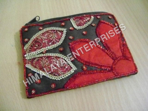 Hand Embroidered Coin Purse