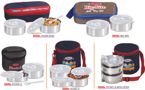 Multicolor 2 Case Insulated Flate Tiffin