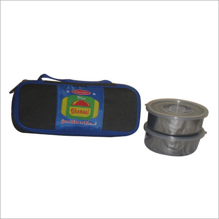 Blue Plastic Insulated Lunch Box