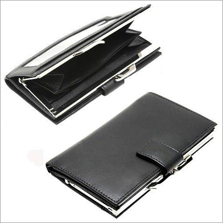 Leather Ladies Wallet - Genuine Leather, 4x7 Inches, Black | Compact Design, Multiple Pockets, Stylish Finish, Durable Wear & Tear Resistance