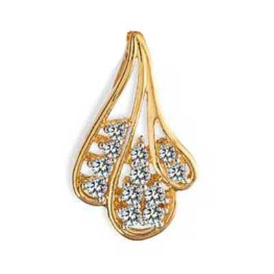 Avsar Real Gold and Diamond FANCY DULL FLOWER LEAVES SHAPE DIAMOND PENDANT AVP0107