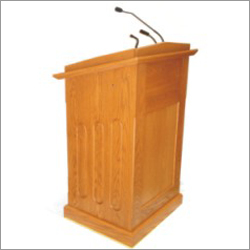 Wooden podium