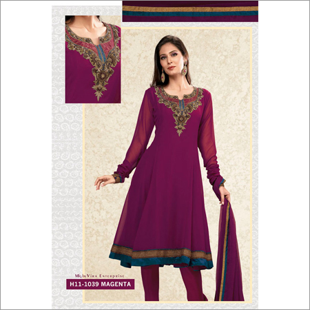 Magenta Salwaar Kameez