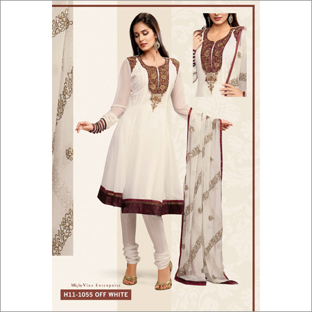 White Ladies Salwar Suits