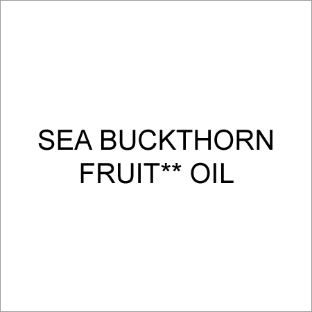 Sea Buckthorn Fruit Oil