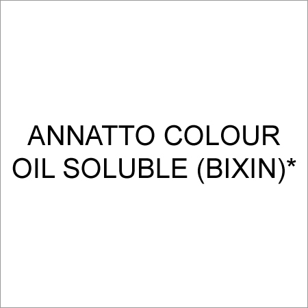 Annatto Colour Oil Soluble (Bixin)