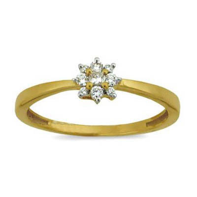 Avsar Real Gold And Diamond STUNING FLOWER LOOK DIAMOND RING # AVR123