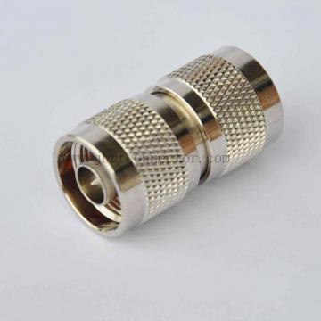 N Male to Male Adaptor - Metal, 50 Ohm, IP67 Waterproof, 500 Cycles, Low Insertion Loss 0.1dB at 3GHz, PIM3 -158dBc