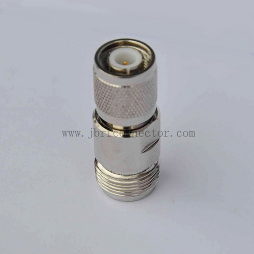 N Male to Female Adaptor - Brass, PTFE Insulator, Silicone Rubber Gasket, 50 Ohms, DC-18GHz Frequency Range, Reliable Connection