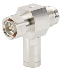 Din Male Arrestor - Metal, 50 Ohm, 800-2200 MHz, 2000 W, 30 kA Surge Current, IP67 Rated | Surge Protection, Wideband Operation, Reliable Performance