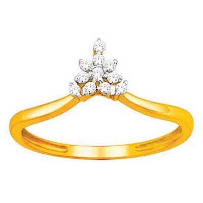 Bling Diamond Accessories Daily Wear PRINCESS CROWN SHAPE DIAMOND RING BGR066