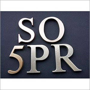 Cast Metal Sign Letters