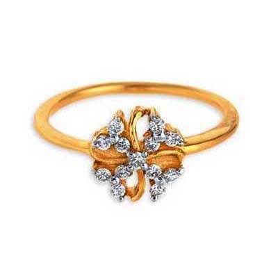 Bling Diamond Accessories Daily Wear BEAUTIFUL OPEN FLOWER DIAMOND RING BGR071