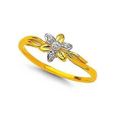 Bling Diamond Accessories Daily Wear BEAUTIFUL FLOWER SHAPE DIAMOND RING BGR074