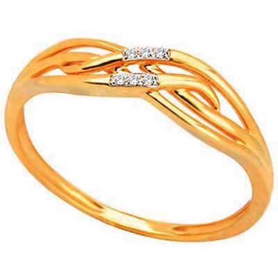 Bling Diamond Accessories Daily Wear FANCY RIBBON SHAPE DIAMOND RING BGR076