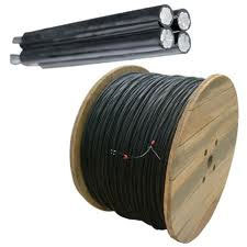 XLPE Power Cable - Aluminum Stranded Conductor Black Rubber Jacket | High Voltage Lightweight Superior Thermal Resistance