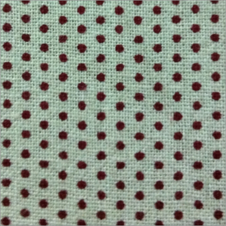 Doted Printed White Sheeting Fabric