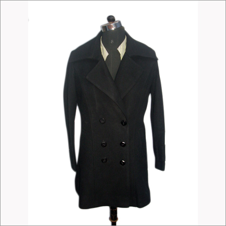 Ladies Long Black Coat