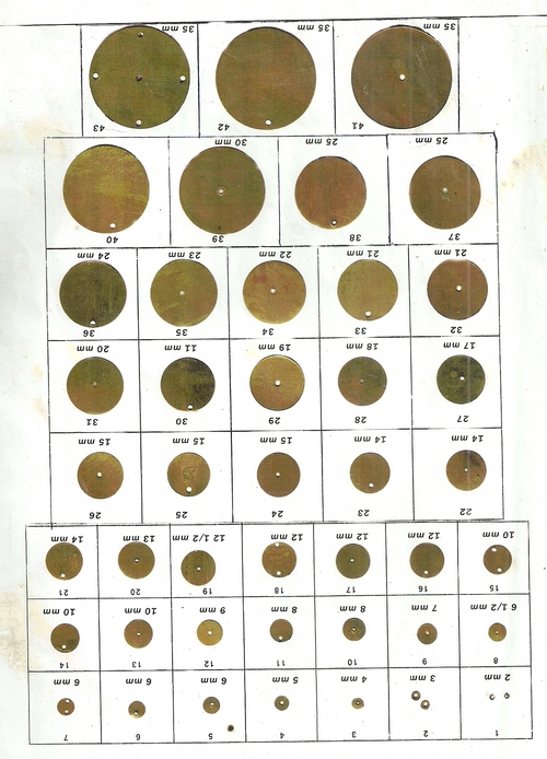 Designer Brass Sequins