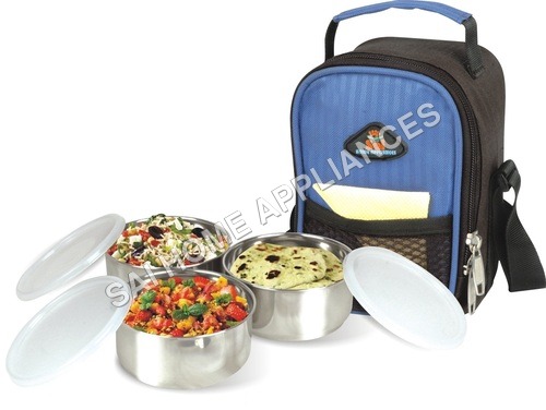 Black And Silver Office Lunch Box
