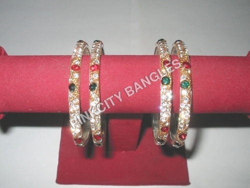 Barkha Churi - Metal Alloy, 60-70 mm, Golden | Elegant Design, Polished Finish, Durable Set of 2