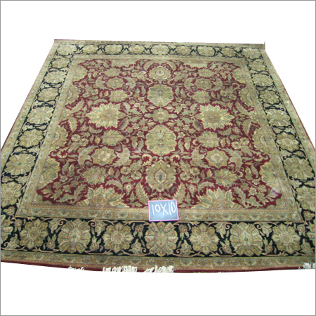 Fancy Handknotted Wool Rug