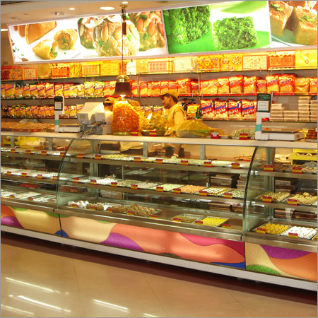 Stainless Steel Display Counter