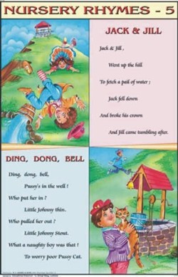 Jack And Jill & Ding, Dong, Bell Nursery Rhymes Chart