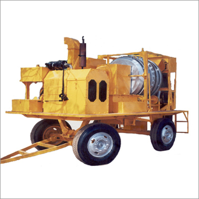 Mini Mobile Plant - Steel, 2M X 1.5M X 1M, Yellow | 500 Liters Capacity, Diesel Engine, Portable, Efficient, Low Maintenance, 4 Wheels
