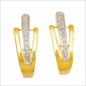 Diamond Gold Star Earrings