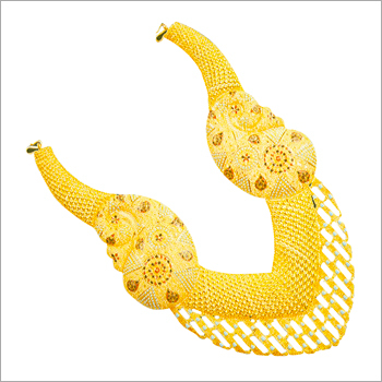 Plain Gold Necklace Set