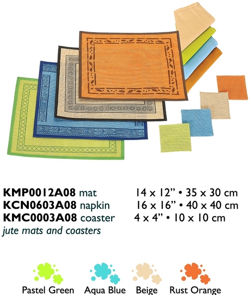 NAPKIN COASTER JUTE MATS & COASTER