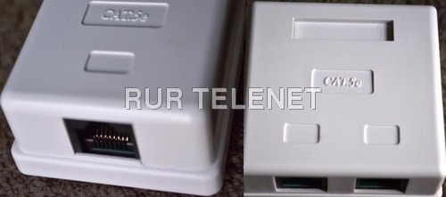 Cat5 Dual Port Surface Mount Box