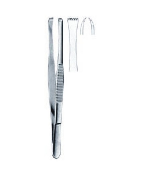 Lerche - Stainless Steel 12cm, Fine Tip | Textured Grip, Durable, Sterilizable, Easy Handling
