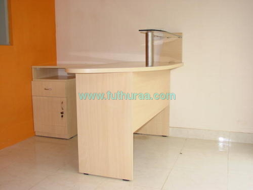 Reception Area Table with glass top