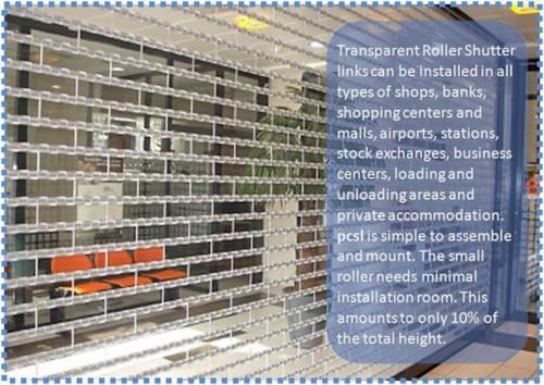 Industrial Polycarbonate Rolling Shutter