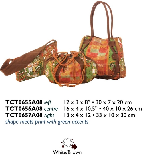 SHAPE MEETS PRINT WITH GREEN ACCENTS