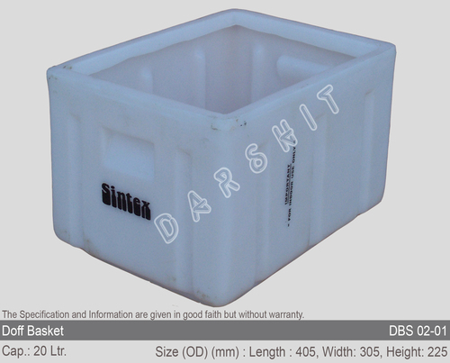 Sintex Stackable Doff Baskets Crates Capacity: 20 Ltr. To 400 Ltr.