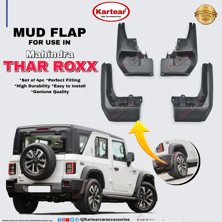 Thar Roxx Car Mud Flap - Feature: Good Quality