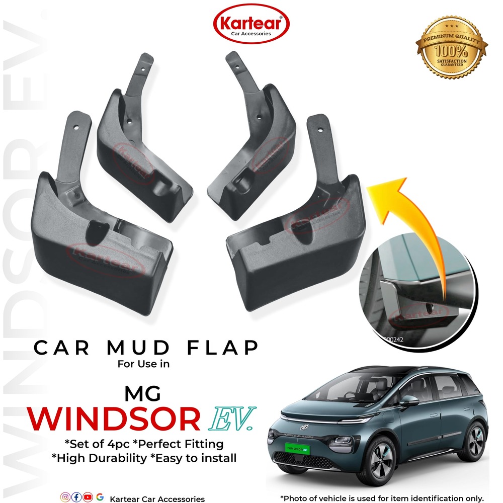 PVC Car Mud Flaps - PVC Material, Customizable Sizes and Designs | Protects Vehicle from Road Splash and Debris, Latest Technology Design