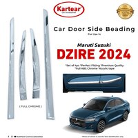 Dzire 2024 Full Chrome Side Beading - Material: Abs
