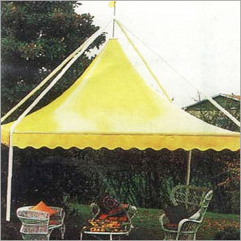 Awnings and sunset 