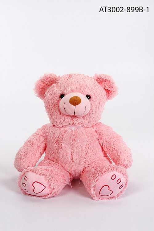 Teddy Bear - Plush Fabric, 12-18 Inches, Pink | Soft Plush, Huggable Toy, Adorable Design, Durable Material
