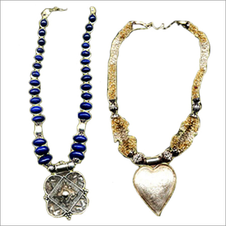 Silver Gemstone Necklace