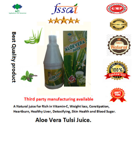 Organic Aloevera Juice With Tulsi Packaging: Plastic Bottle